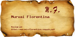 Murvai Florentina névjegykártya